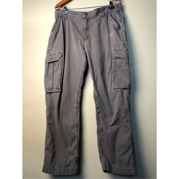 Carhartt Men's Rugged Flex Relaxed Fit Canvas Cargo Work Pant Size 38X 30 - Picture 2 of 16